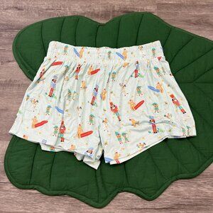 Coco Moon Hawaii Bamboo Womens Large Nutcracker Christmas Pajama Shorts